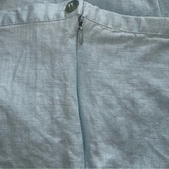 220 Hickory Light Blue Sleeveless Linen Blend 2-Piece Set – Size Large - Picture 8 of 12